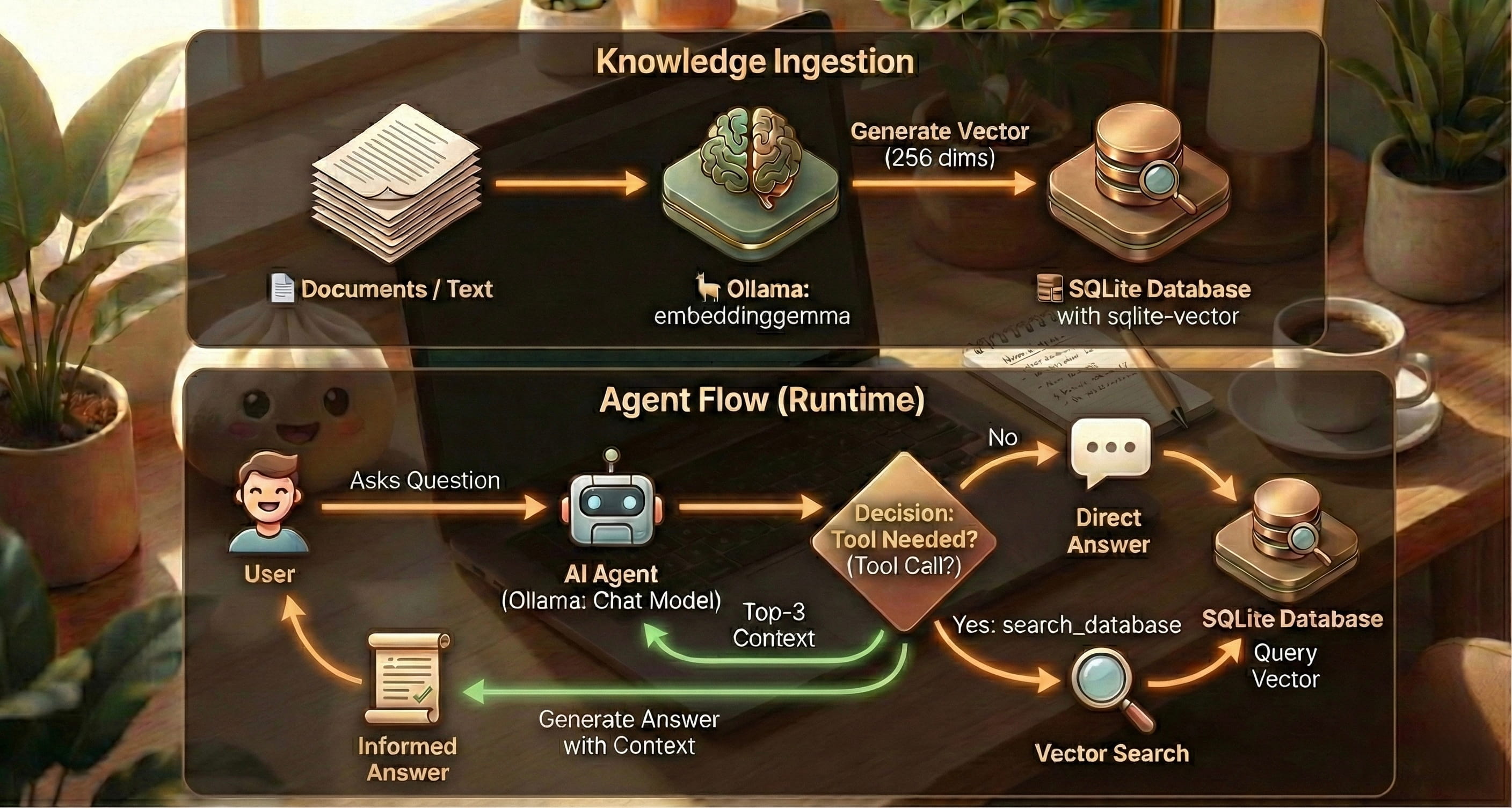 From Vectors to Answers: Building a Local RAG Agent